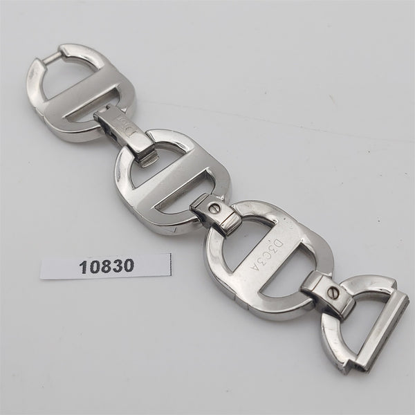 USED CHRISTIAN DIOR LADIES STAINLESS STEEL LINKS BAND BVT010830
