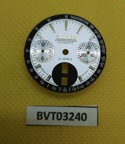 NEW CITIZEN BULLHEAD CHRONOGRAPH SILVER DIAL MENS WATCH BVT03240