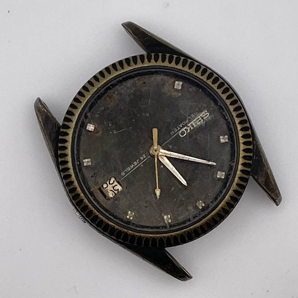 PROJECT TO FIX CITIZEN ANODIZED CASE COIN RIMMED THICK LUGS AUTO DATE WATCH 9520