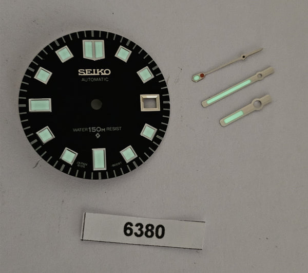 NEW SEIKO SUWA DIAL HAND SET 6105 8000 6105-8110 8119 WHITE VER. WATCH BVT06380