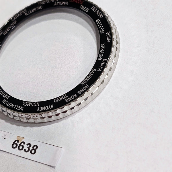 NEW SEIKO WORLD TIME GMT BEZEL INSERT WATCH 7002 7000 & 6309 7290 WATCH BVT06638