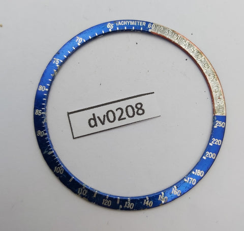 USED VINTAGE SEIKO BEZEL INSERT FOR 6139 POGUE PEPSI CHRONOGRAPH WATCH DV0208