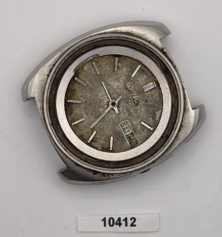 PROJECT FIX SEIKO BELLMATIC 4006 6030 MENS SS AUTO DAY DATE 061911 WATCH EU SHIP