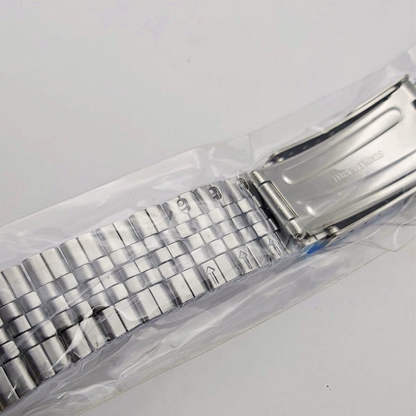 NEW FOR SEIKO JUBILEE SS BRACELET 22mm 6309 7290 7002 SKX007 DIVE WATCH FOLDED