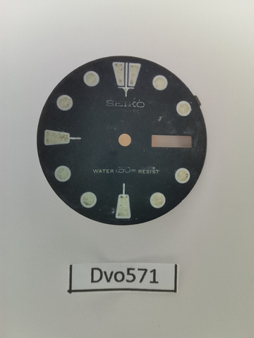 USED VINTAGE SEIKO DIAL NON BEVELED WINDOW 6309 7040 DIVE WATCH DV0571