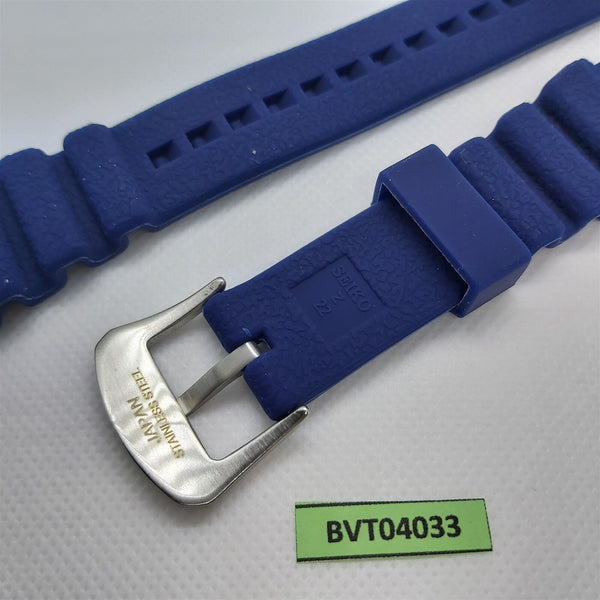 NEW FOR SEIKO RUBBER STRAP BLUE SOFT Z22 BAND 6309 6306 7548 7002 BVT04033