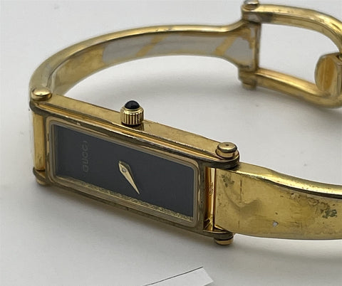 PROJECT TO FIX GUCCI LADIES BANGLE GOLD PLATE 1500 WATCH EU SHIP WATCH 9805