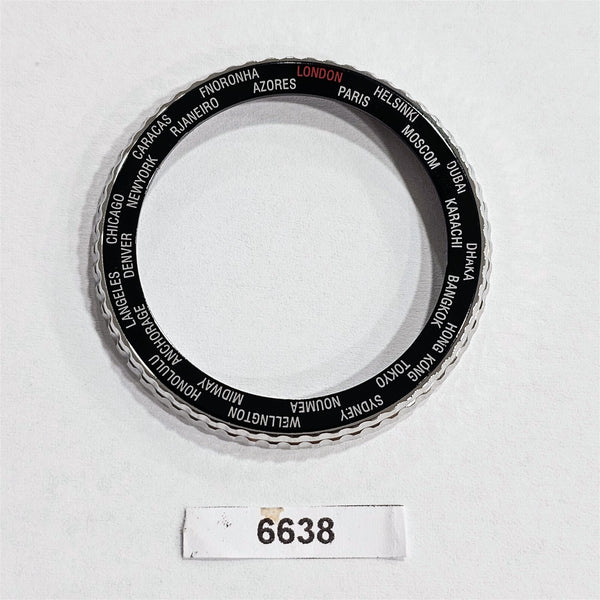 NEW SEIKO WORLD TIME GMT BEZEL INSERT WATCH 7002 7000 & 6309 7290 WATCH BVT06638