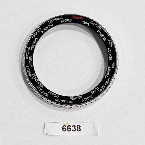 NEW SEIKO WORLD TIME GMT BEZEL INSERT WATCH 7002 7000 & 6309 7290 WATCH BVT06638