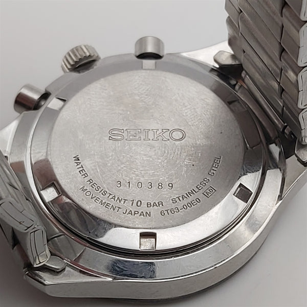 PROJECT TO FIX SEIKO LARGE 6T63 00E0 MENS QUARTZ DATE 310389 EU SHIP SS WATCH