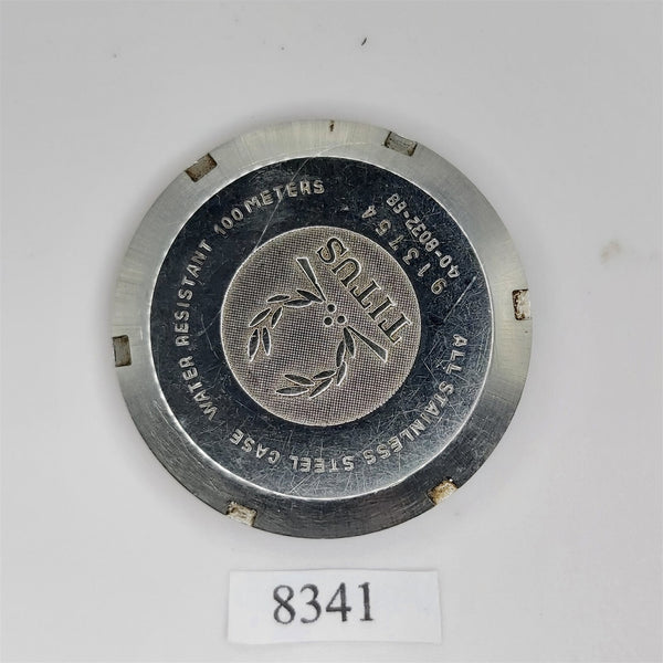 USED VINTAGE SOLVIL TITUS SS MENS DIVER WATCH CASE BACK COVER BVT08341