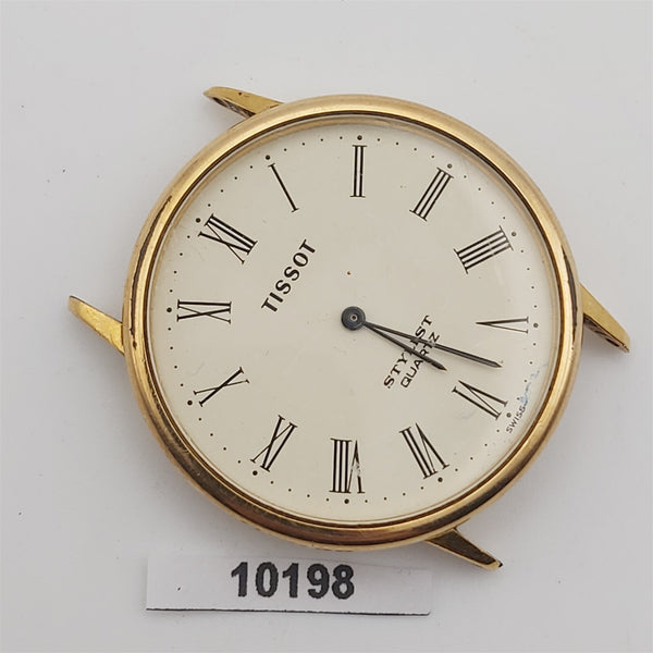 PROJECT TO FIX TISSOT STYLIST GOLD ROMAN DIAL MENS QUARTZ WATCH EU SHIP 10198