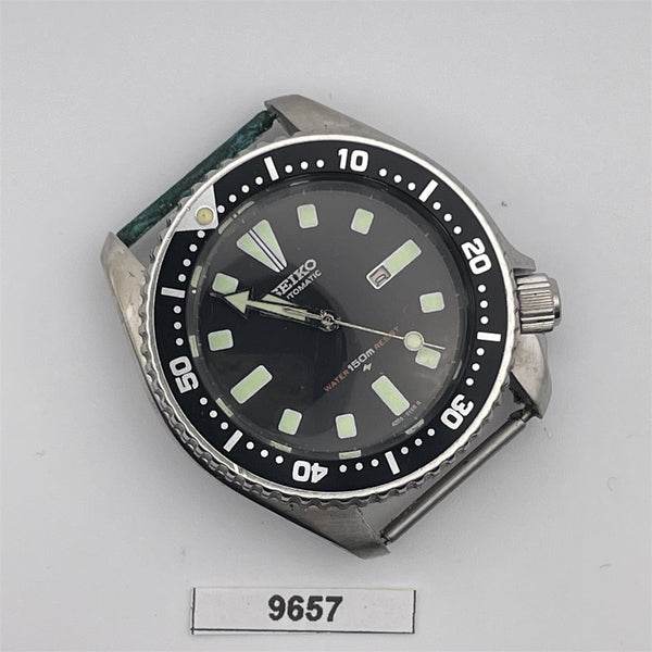 PROJECT TO FIX POLISHED SEIKO 4205 0155 AUTO MIDSIZE DATE EU SHIP SS WATCH 9657
