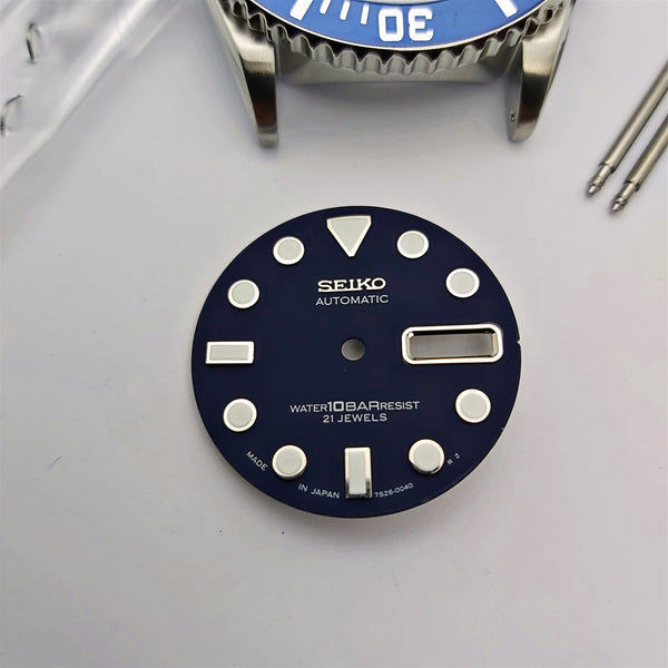 NEW AF SEIKO 7S26 0040 SKX031 PEPSI KIT CASE BEZEL GLASS CROWN STRAP DIAL HANDS
