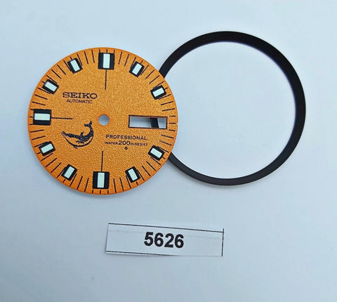 SEIKO DOXA ORANGE 7S26 0020 NH36 4R36 SKX007 DIAL MINUTE TRACK SET WATCH B5626