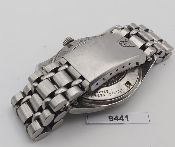 PROJECT TO FIX RADO GOLDEN HORSE SS ROUND THICK LUGS DATE MENS WATCH 9441 