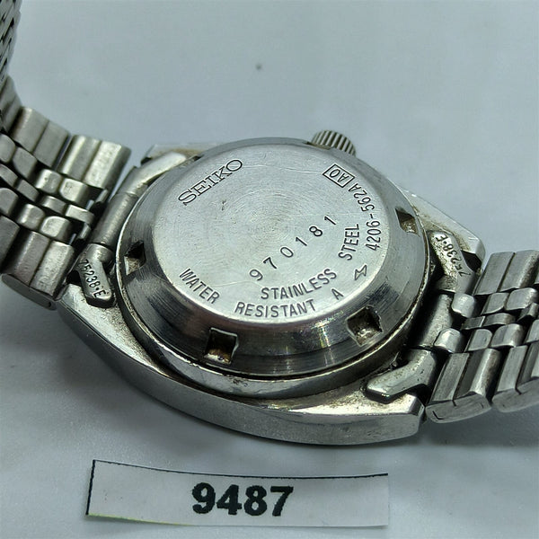 PROJECT TO FIX SEIKO 4206 562A LADIES SS AUTOMATIC DAY DATE WATCH 9487