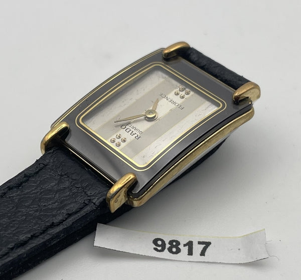 PROJECT TO FIX RADO FLORENCE GOLD PLATE SS ROMAN DIAL EU SHIP LADIES WATCH 9817