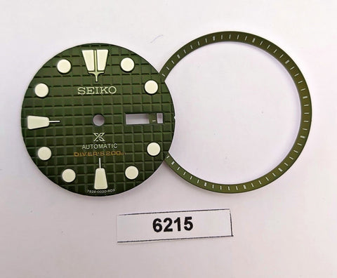 SEIKO PROSPEX OLIVE GREEN WAFFLE DIAL MINUTE TRACK 7S26 0020 SKX007 SPRLUME 6215