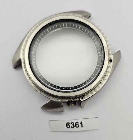 USED SEIKO 7002 7000 POLISHED MIDCASE, MINUTE TRACK GLASS KIT MENS WATCH BVT6361