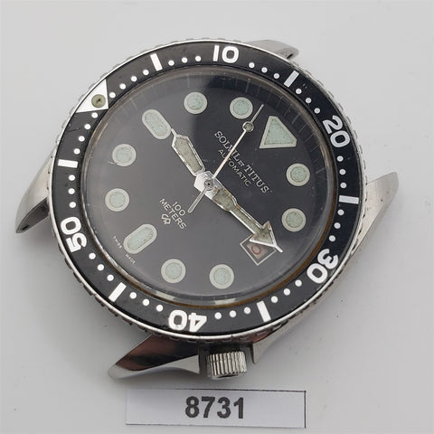PROJECT TO FIX SOLVIL TITUS MENS AUTO DAY DATE DIVE WATCH POLISHED EU SHIP 8730