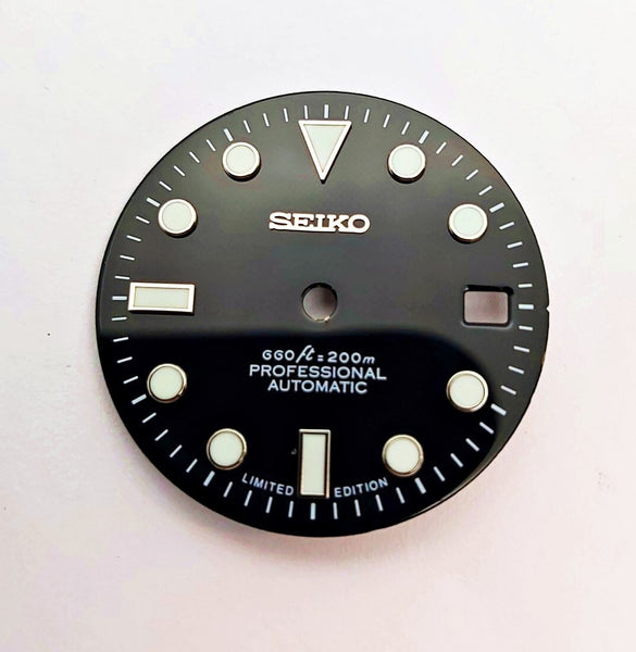 NEW AF SEIKO LEX SUBMARINE WHITE KIT CASE BEZEL GLASS CROWN STRAP DIAL HAND EU