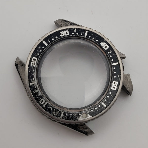 USED POLISHED SEIKO 4205 0155 MIDSIZED WATCH DIVER CASE AND BEZEL KIT BVT06656
