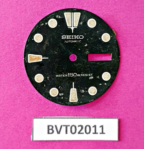 USED VINTAGE SEIKO DIAL NON BEVELED WINDOW 6309 7040 DIVE WATCH BVT02011