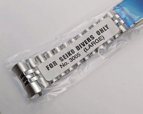 NEW FOR SEIKO JUBILEE SS BRACELET 22mm 6309 7290 7002 SKX007 DIVE WATCH FOLDED
