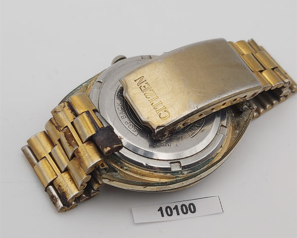 PROJECT FIX SEIKO BELLMATIC 4006 6011 AUTO DAY DATE GOLD MENS WATCH EU SHP 10100