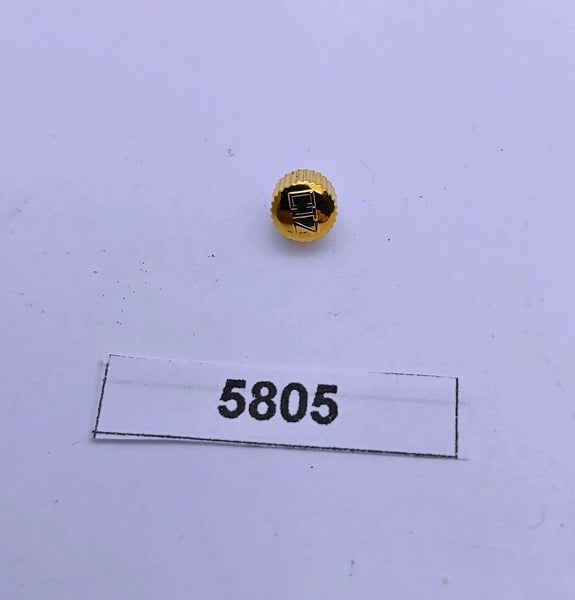 NEW AF GOLD CROWN FOR CITIZEN BULLHEAD CHRONOGRAPH 8110 WATCH BVT05805