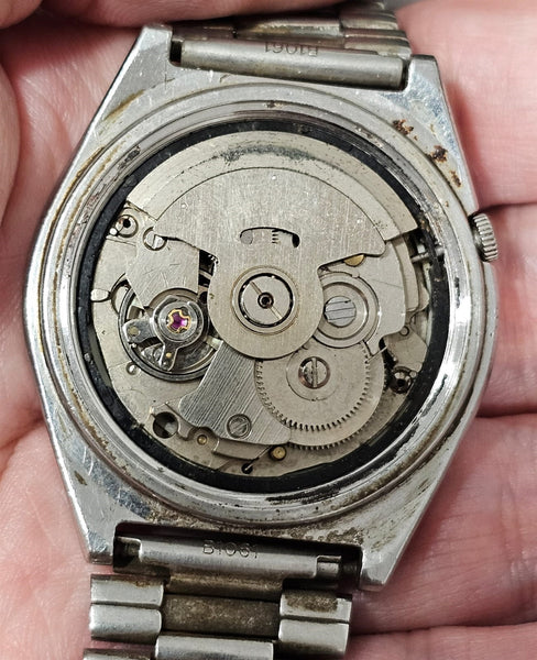 PROJECT TO FIX SEIKO 5 7009 876A MENS SS AUTO DAY DATE WATCH BVT09486