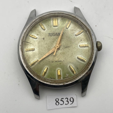 PROJECT TO FIX TUGARIS ARROW DIAL MANUAL WIND ROUND EU SHIP MIDSIZE 8539 WATCH
