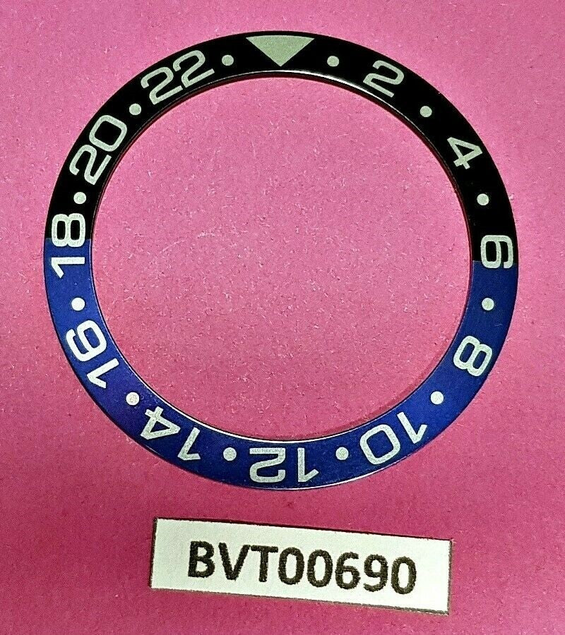 NEW SEIKO BLUE BLACK INSERT WIDE BATMAN GMT 7S26 0040 SKX031 DIVE WATCH BVT00690