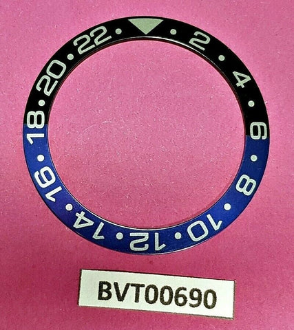 NEW SEIKO BLUE BLACK INSERT WIDE BATMAN GMT 7S26 0040 SKX031 DIVE WATCH BVT00690
