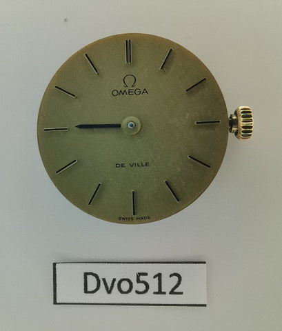 USED OMEGA CALIBER 625 MANUAL WIND MOVEMENT LADIES DIAL CROWN - AS IS - DV0512