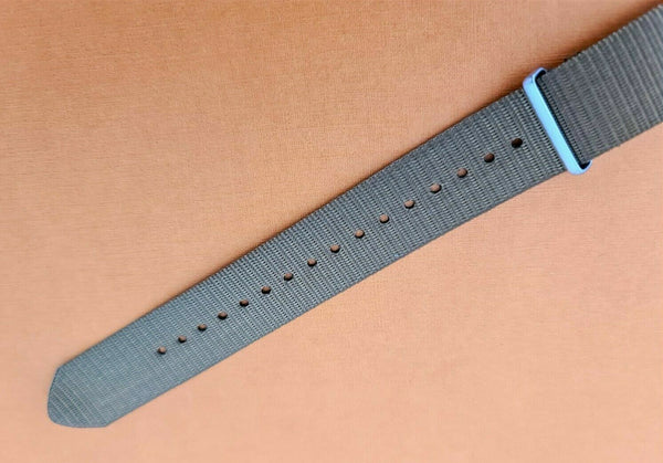 NEW FOR SEIKO MILITARY  STRAP NYLON BAND 22mm 6309 7040 SKX007 7002 GRAY GRYO22