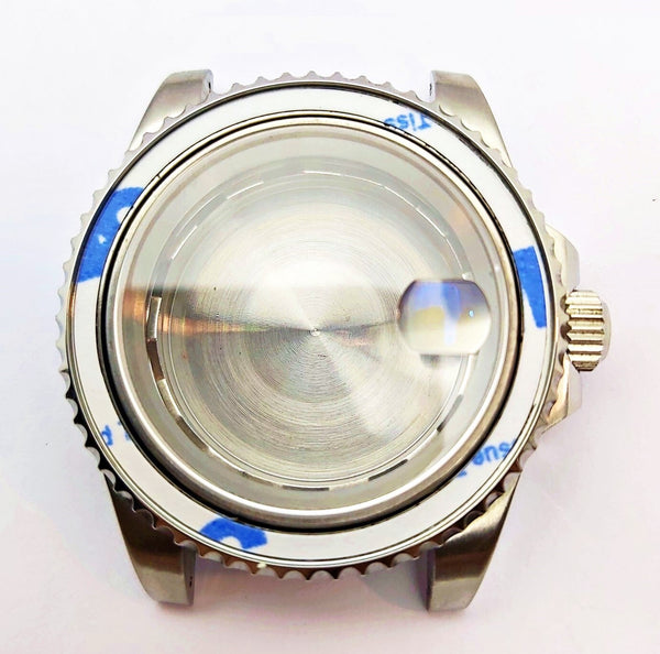NEW AF SEIKO LEX SUBMARINE BLUE KIT CASE BEZEL GLASS CROWN STRAP DIAL HAND EU