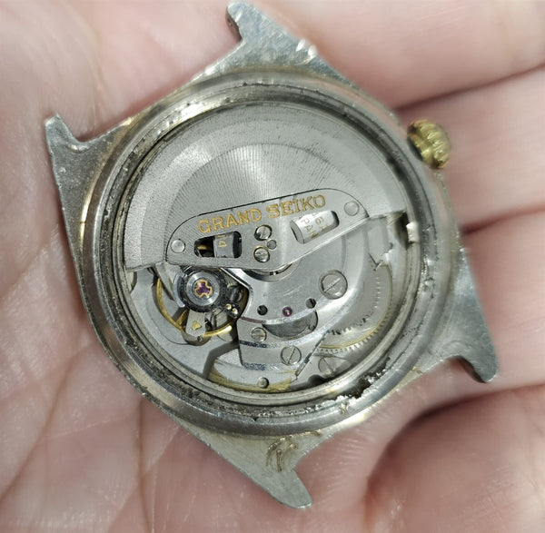 PROJECT TO FIX SEIKO GS GRAND SEIKO 6146 8400 AUTOMATIC MENS DATE WATCH BV0T8467