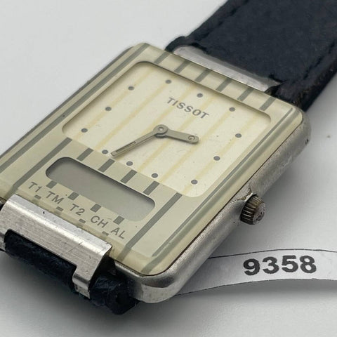 PROJECT TO FIX TISSOT RETRO CHRONO TWO TIMER DIGITAL ANALOG WATCH 9358 EU SHIP