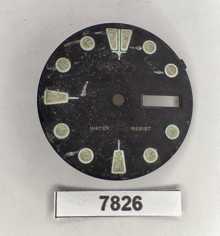 USED VINTAGE SEIKO DIAL NON SUWA BEVELED WINDOW 6309 7040 DIVE WATCH BVT07826
