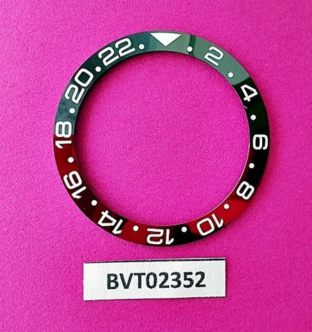 SEIKO COKE BLACK RED CERAMIC BEZEL SLANT INSERT 6309 7002 SKX007 WATCH BVT02352