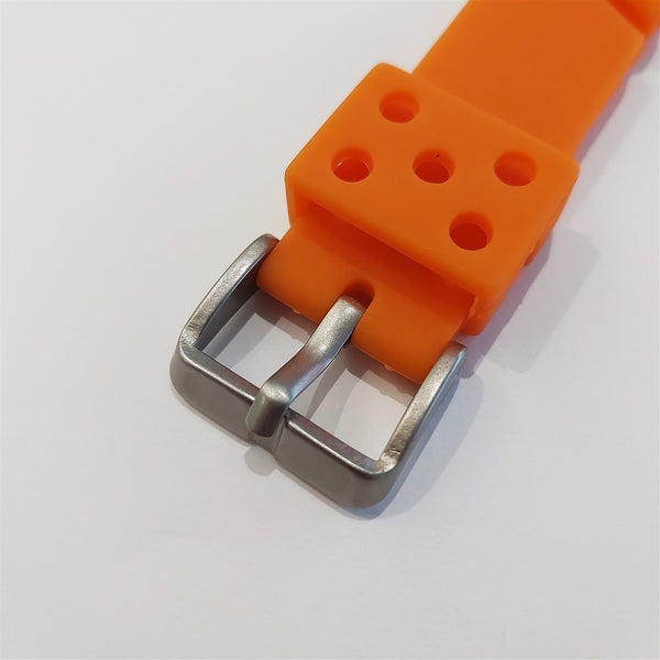 SEIKO RUBBER STRAP ORANGE PADI WAVE Z20 BAND 20mm 4205 7S26 0030 0050 ORANGE