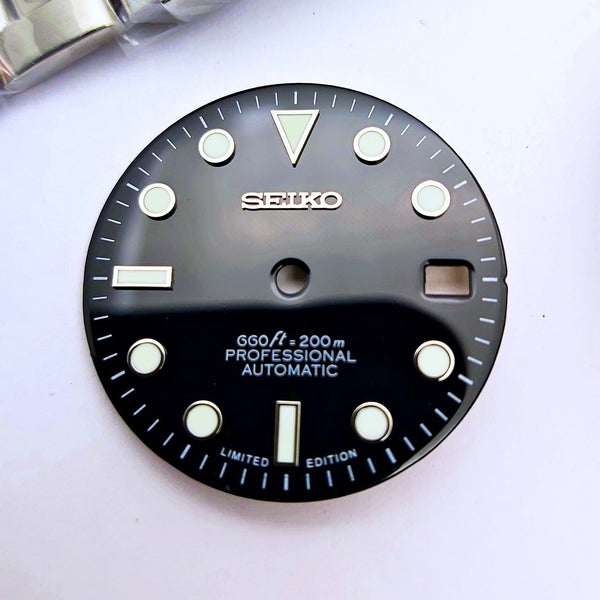 NEW AF SEIKO LEX YACHT MASTER SS KIT CASE BEZEL GLASS CROWN STRAP DIAL HANDS