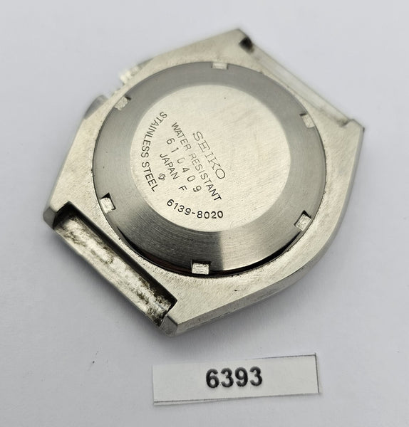 POLISHED VINTAGE SEIKO 6139 8020 CHRONOGRAPH WATCH CASE COVER 610409 B6393