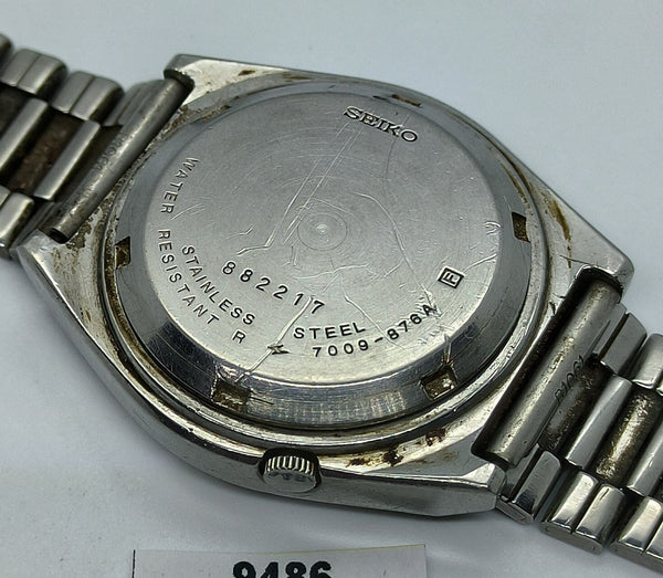 PROJECT TO FIX SEIKO 5 7009 876A MENS SS AUTO DAY DATE WATCH BVT09486