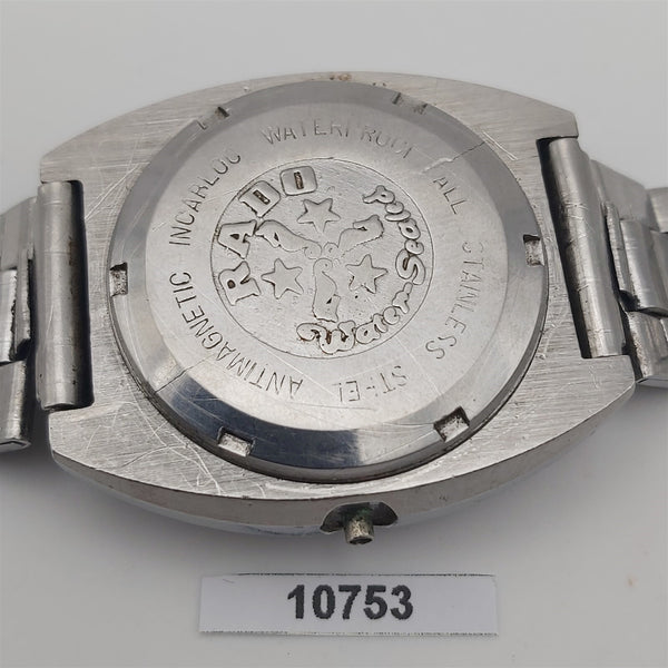PROJECT TO FIX RADO NEW GREEN HORSE FACETED CASE DAY DATE AUTO MENS WATCH 10753
