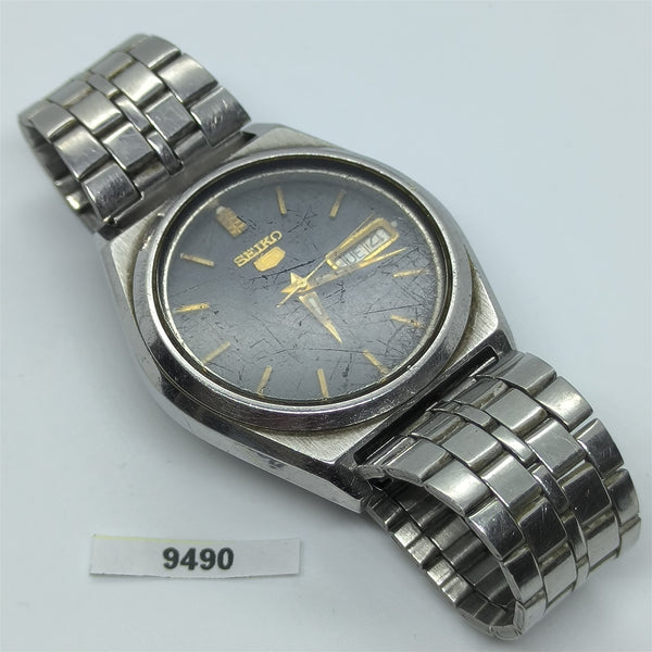 PROJECT TO FIX SEIKO 5 7009 876A MENS SS AUTO DAY DATE WATCH BVT09490