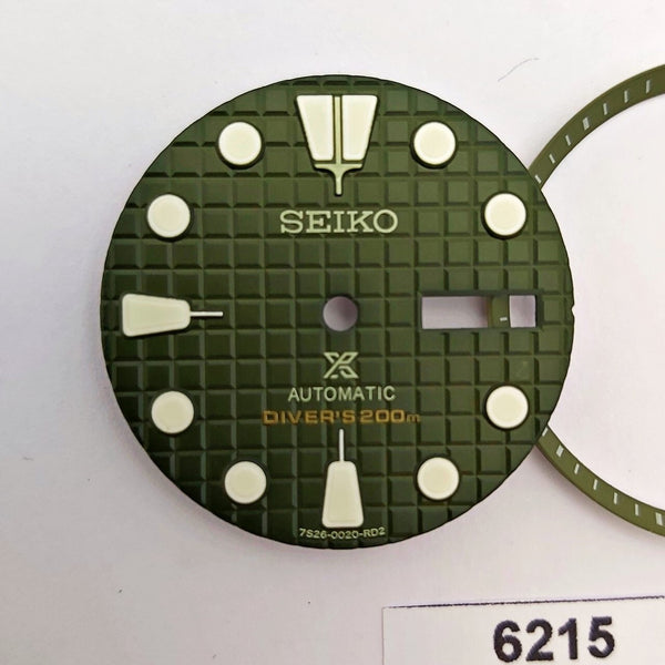 SEIKO PROSPEX OLIVE GREEN WAFFLE DIAL MINUTE TRACK 7S26 0020 SKX007 SPRLUME 6215