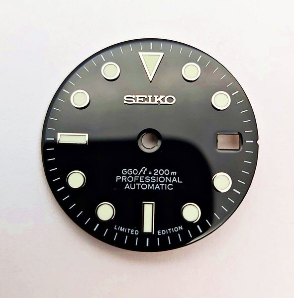NEW AF SEIKO LEX SUBMARINE GREEN BLK KIT CASE BEZEL GLASS CROWN STRAP DIAL HAND